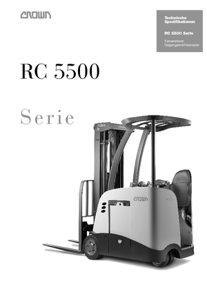 Electric forklifts Crown RC 5530 1,5