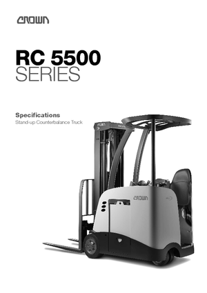 Elektrikli ön-forklift kamyonları Crown RC 5540 1.8