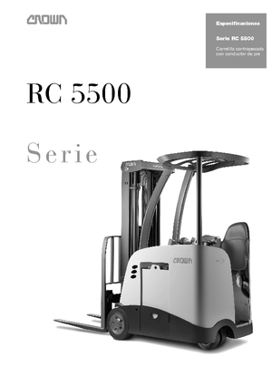 Elektrikli ön-forklift kamyonları Crown RC 5540 1.8