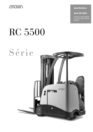 Elektrikli ön-forklift kamyonları Crown RC 5540 1.8