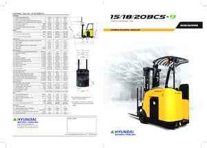 Reach Trucks Hyundai 20 BCS-9