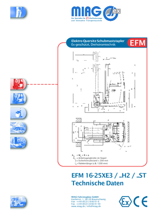 Electric Explosion Proof Reach Trucks Miag EFM 20 XE 3