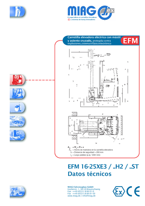 Electric Explosion Proof Reach Trucks Miag EFM 16 XE 3