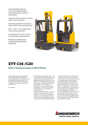 Reach Trucks Jungheinrich ETV C16