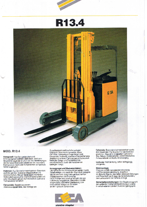Reach Trucks Deca R 13.4