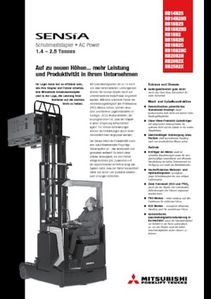 Reach Trucks Mitsubishi RB16N2HC 