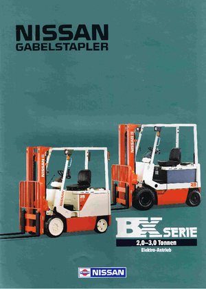 Elektrikli ön-forklift kamyonları Nissan RGM 02 R 28 U