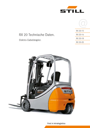 Electric forklifts Still RX 20-15