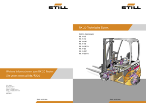 Electric forklifts Still RX 20-18