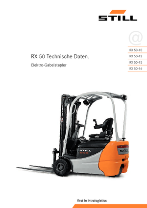 Electric forklifts Still RX 50-15