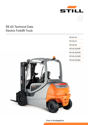 Electric forklifts Still RX 60-40/600