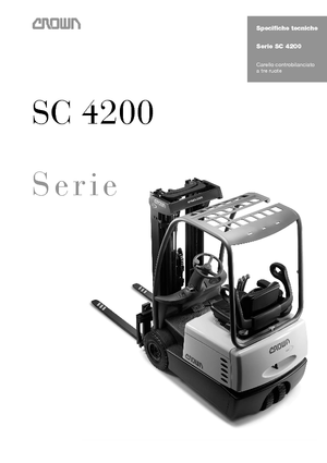 Electric forklifts Crown SC 4220 1,6