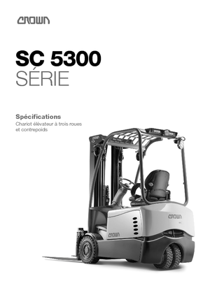 Elektrikli ön-forklift kamyonları Crown SC 5360-2.0