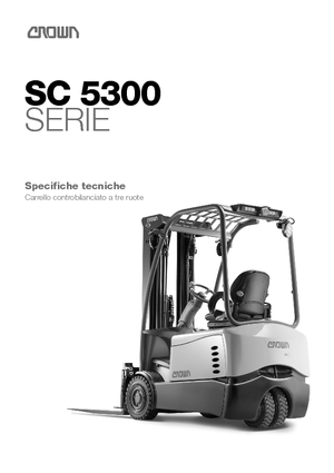Electric forklifts Crown SC 5360-2.0