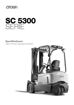 Electric forklifts Crown SC 5320-1.6