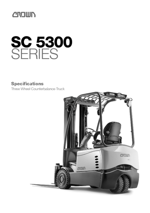 Electric forklifts Crown SC 5320-1.3