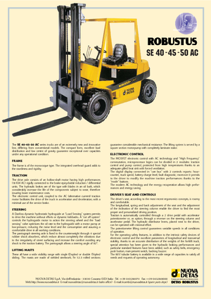 Electric forklifts Nuova Detas SE 50