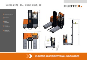 Electric Sideloaders Hubtex MaxX 30 EL