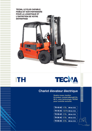 Elektrikli ön-forklift kamyonları Tecna TH 56