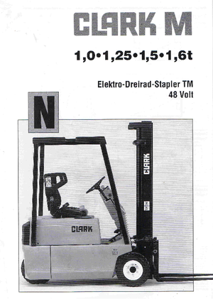 Electric forklifts Clark TM 15 N