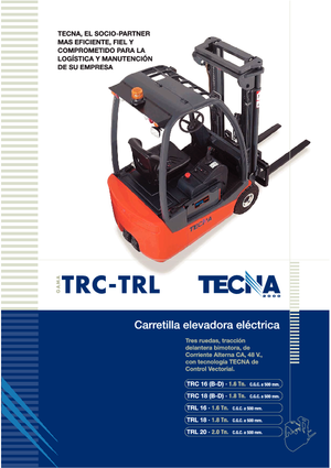 Electric forklifts Tecna TRL 20