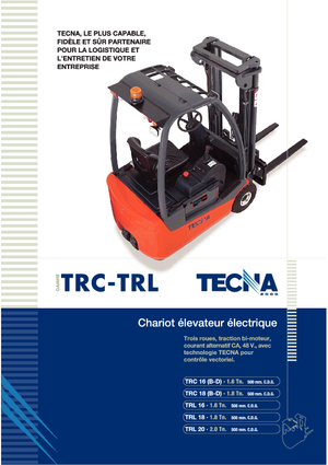 Electric forklifts Tecna TRL 20
