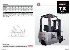 Electric forklifts Nissan TX 16