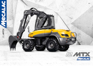 Electric Wheel Excavators Mecalac e12