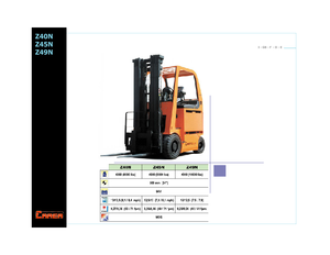 Electric forklifts Carer Z 45 NR