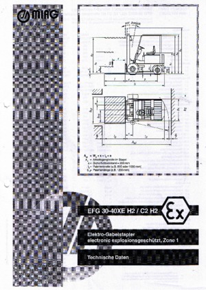 EX Electric Explosion-Proof Forklifts Miag EFG 40 XE