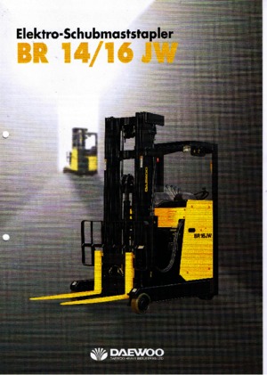 Elektrikli reach kamyonları Doosan BR 14 JW-Euro