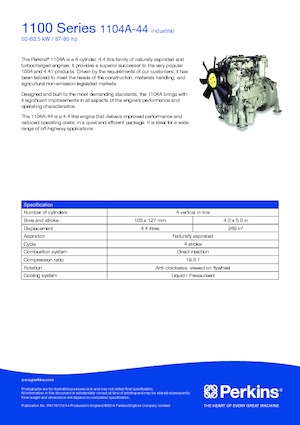 Motorlar Perkins 1104A-44