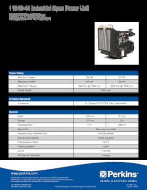 Engines Perkins 1104C-44