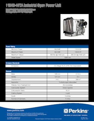Engines Perkins 1104C-44TA