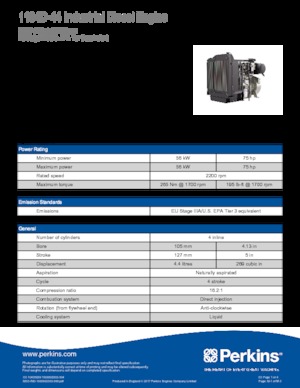 Engines Perkins 1104D-44