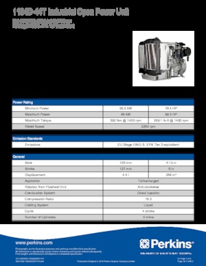 Engines Perkins 1104D-44T