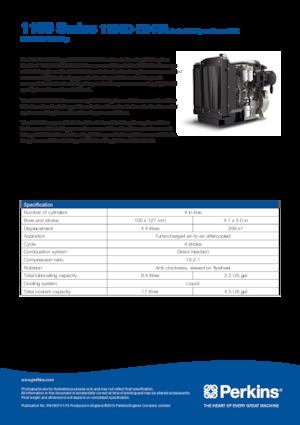 Engines Perkins 1104D-E44TA