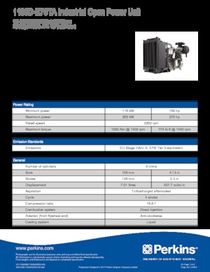 Engines Perkins 1106D-E70TA