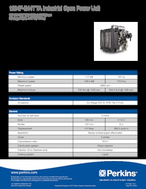 Engines Perkins 1204F-E44TTA