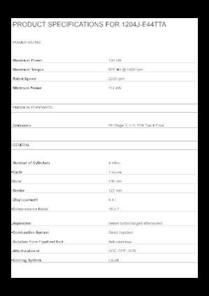 Motorlar Perkins 1204J-E44TTA