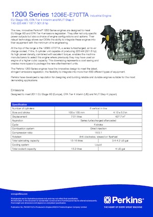 Engines Perkins 1206E-E70TTA