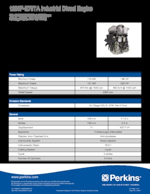 Motorlar Perkins 1206F-E70TA