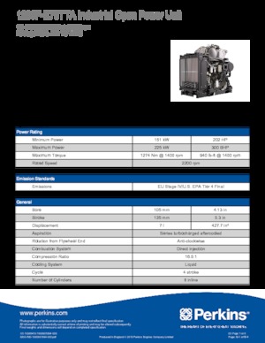 Engines Perkins 1206F-E70TTA