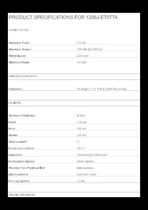 Motorlar Perkins 1206J-E70TTA