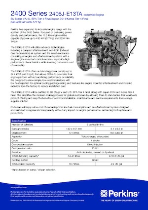 Engines Perkins 2406J-E13TA