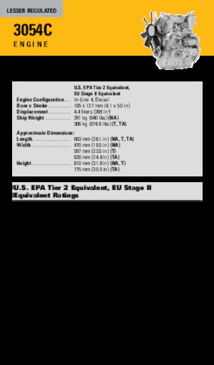 Engines Caterpillar 3054C