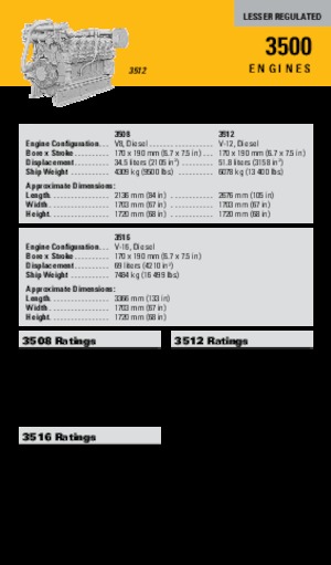 Engines Caterpillar 3508