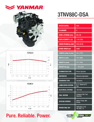 Motorlar Yanmar 3TNV88C-DSA