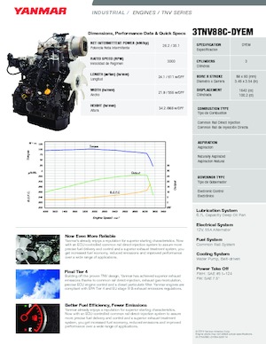 Motorlar Yanmar 3TNV88C-DYEM