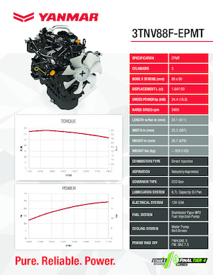 Engines Yanmar 3TNV88F-EPMT